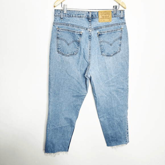 VTG LEVI'S 921 ORANGE TAB SLIM FIT TAPERED LEG Jean women's Blue USA Cotton 16 - Picture 9 of 9